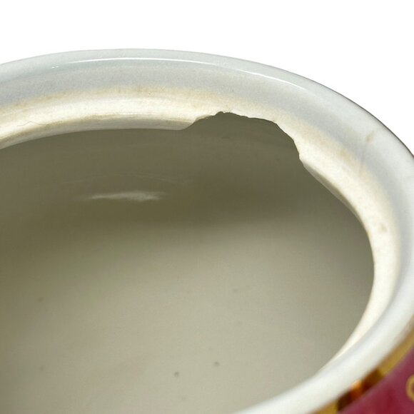 Vintage Hall 12-Cup Pink & Gold Floral Teapot 054 GL READ - Picture 9 of 13